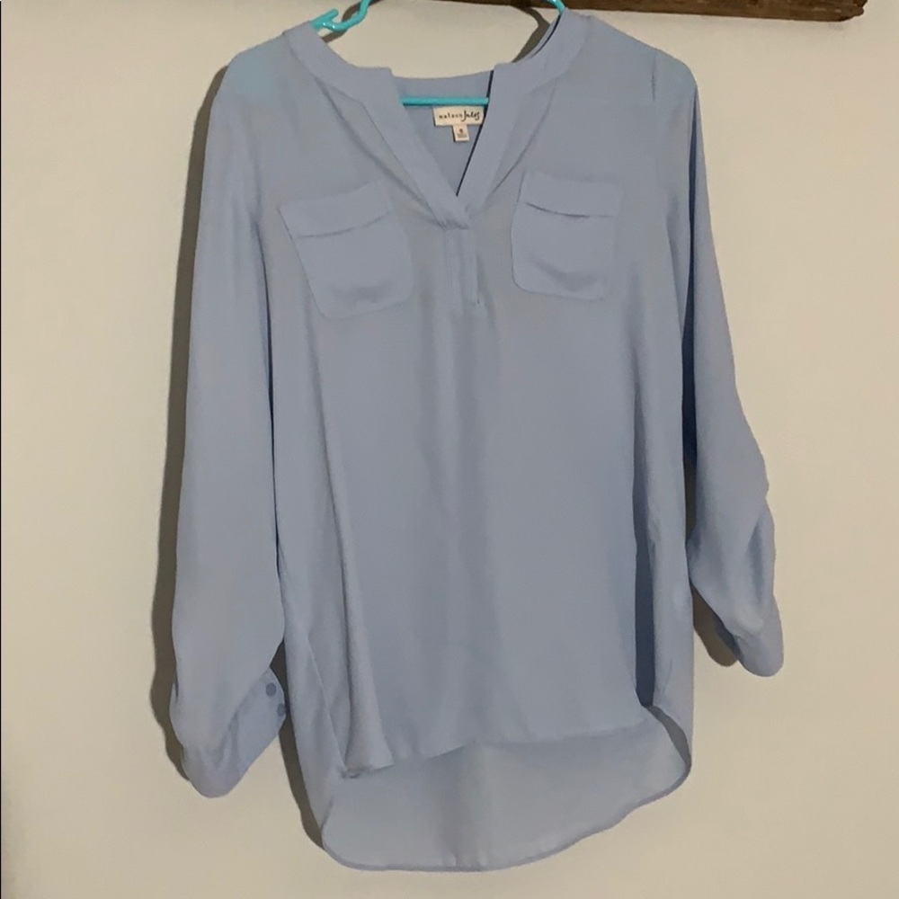 Baby blue blouse